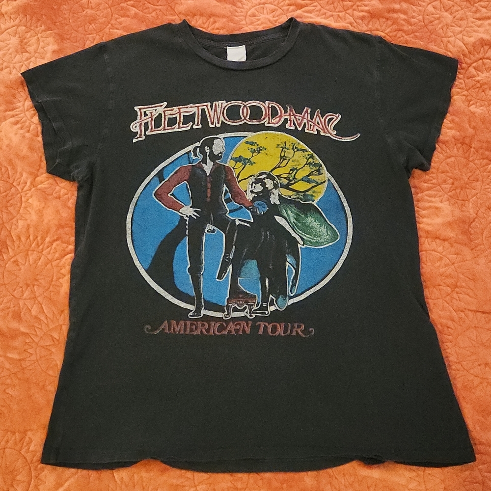 Madeworn Fleetwood Mac Graphic Band Tee Distressed sz Med fits M/L - Picture 3 of 16
